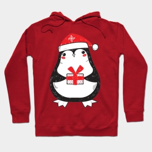 Cheerful Christmas Penguin Hoodie